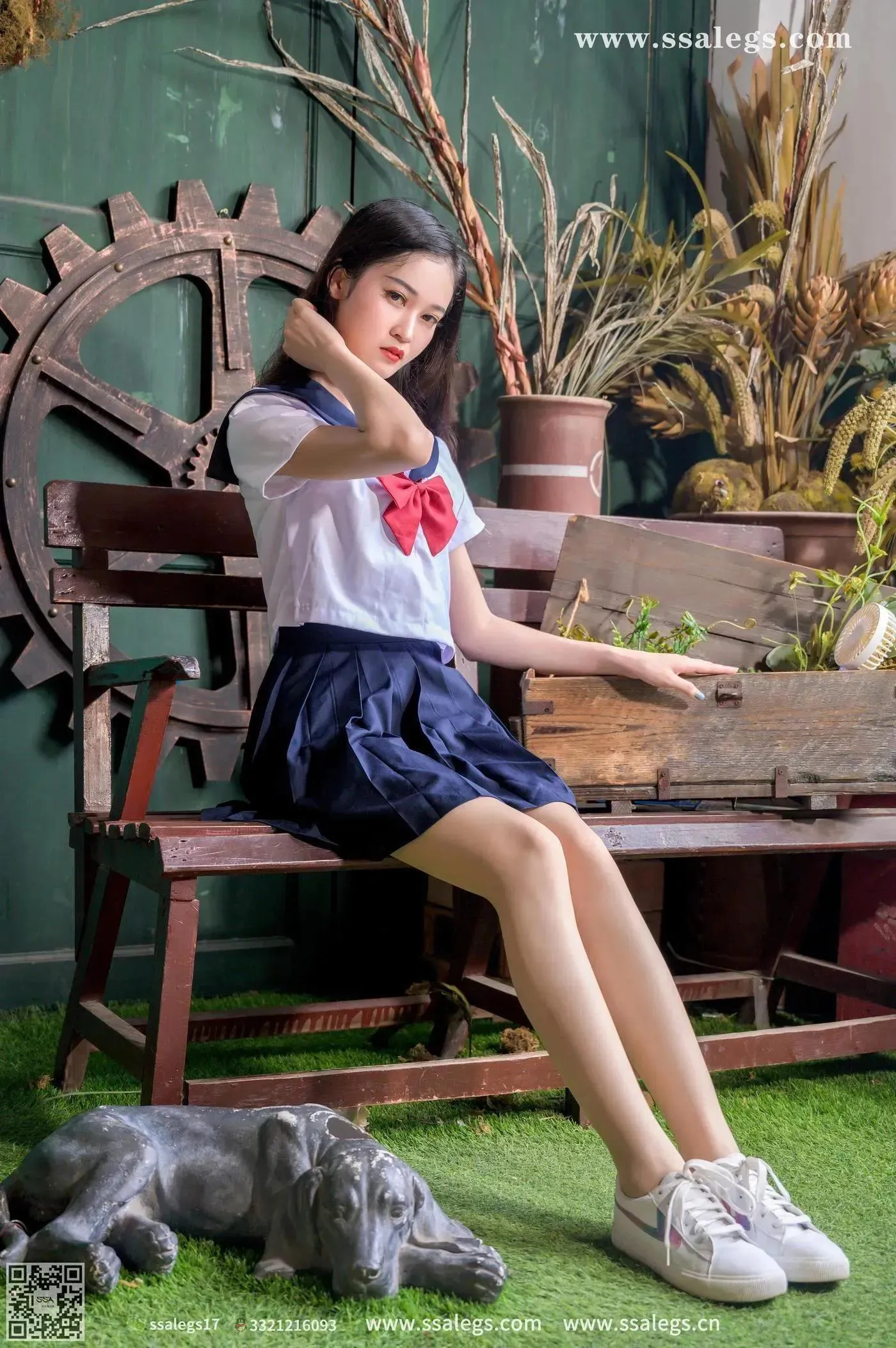 [SSA丝社]超清写真 NO.421 漫漫白色jk制服肉丝写真(上) [84P]插图8